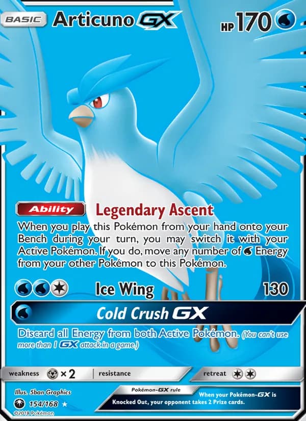 Articuno GX 154/168, Celestial Storm