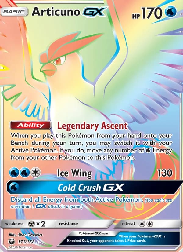Articuno GX 171/168, Celestial Storm