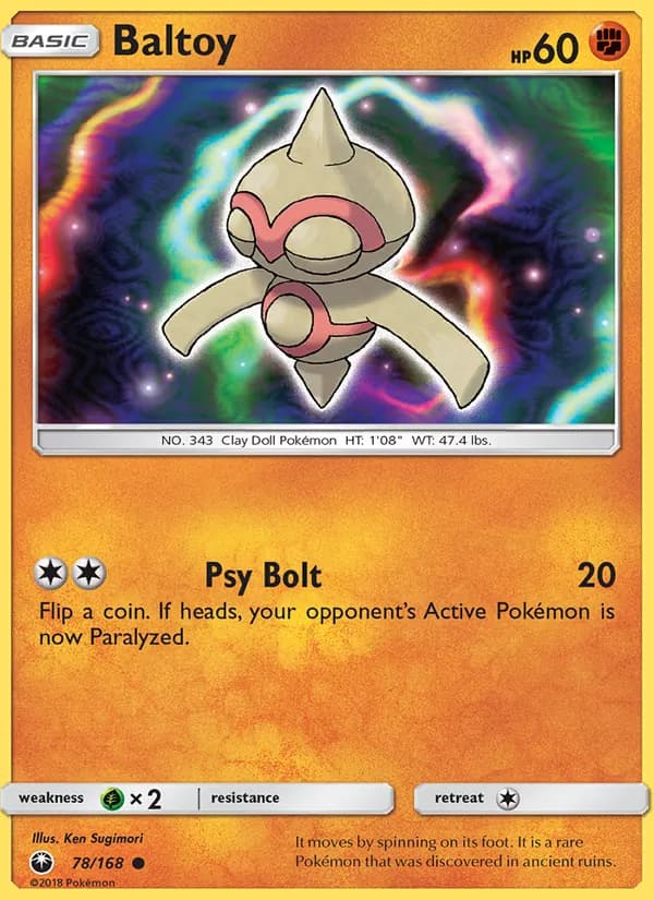 Baltoy 78/168, Celestial Storm