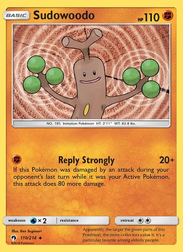Sudowoodo 110/214, Lost Thunder
