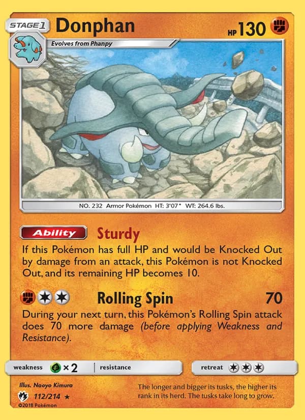 Donphan 112/214, Lost Thunder