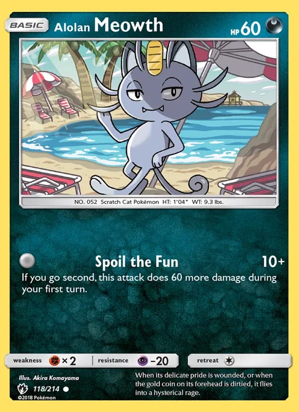 Alolan Meowth 118/214, Lost Thunder