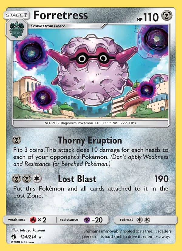 Forretress 124/214, Lost Thunder