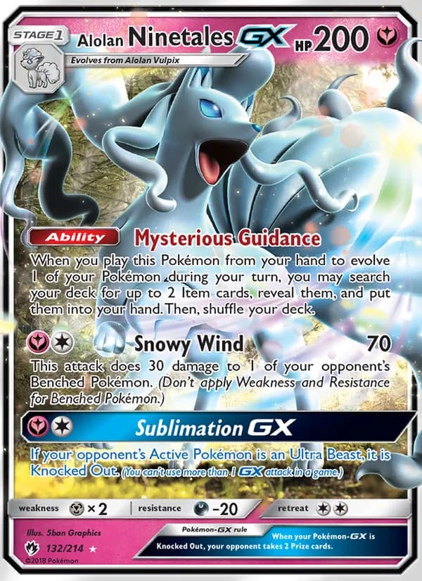 Alolan Ninetales GX 132/214, Lost Thunder