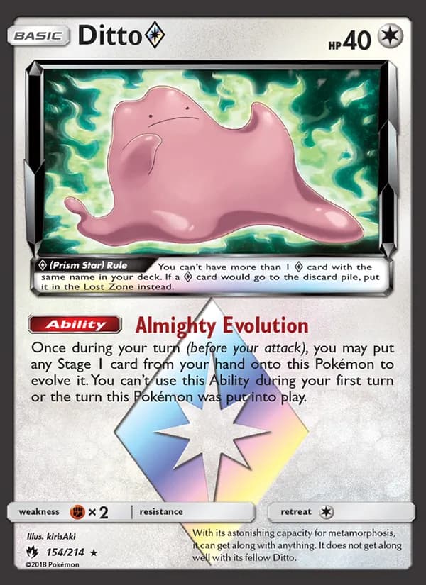 Ditto ◇ 154/214, Lost Thunder