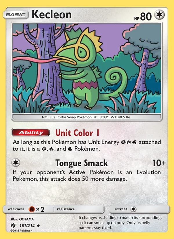 Kecleon 161/214, Lost Thunder