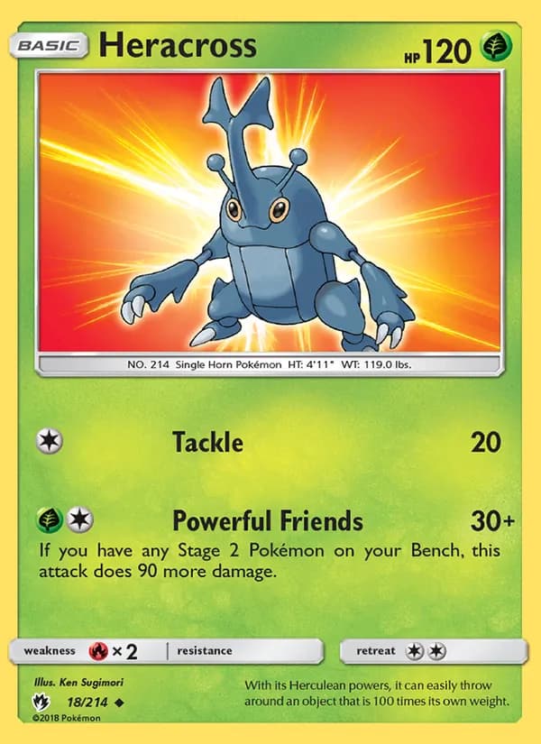 Heracross 18/214, Lost Thunder