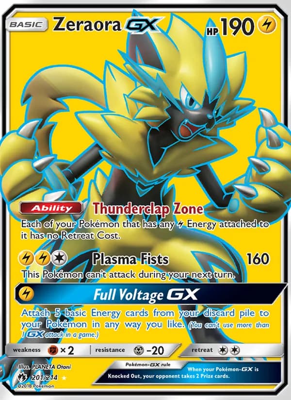 Zeraora GX 201/214, Lost Thunder