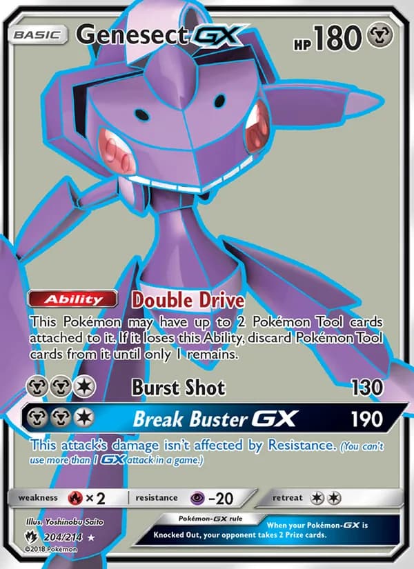 Genesect GX 204/214, Lost Thunder