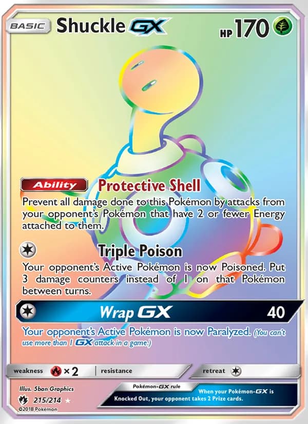 Shuckle GX 215/214, Lost Thunder