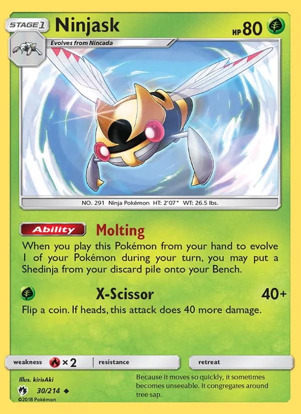 Ninjask 30/214, Lost Thunder