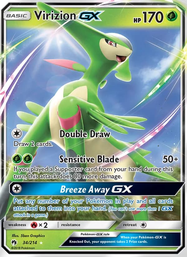 Virizion GX 34/214, Lost Thunder