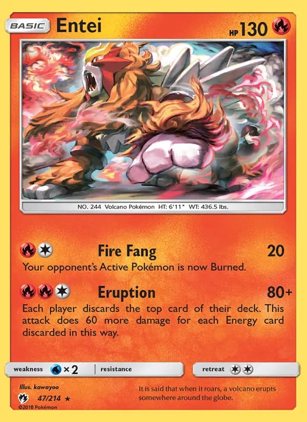 Entei 47/214, Lost Thunder