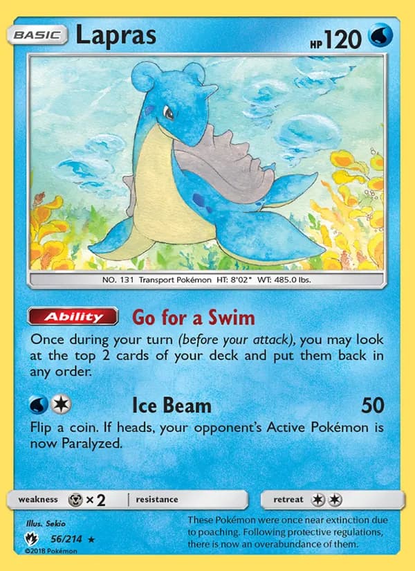 Lapras 56/214, Lost Thunder