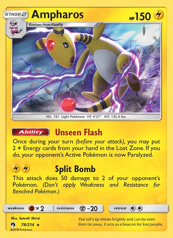 Ampharos 78/214, Lost Thunder