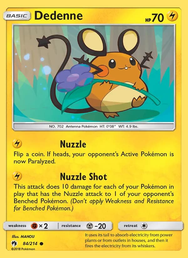 Dedenne 84/214, Lost Thunder