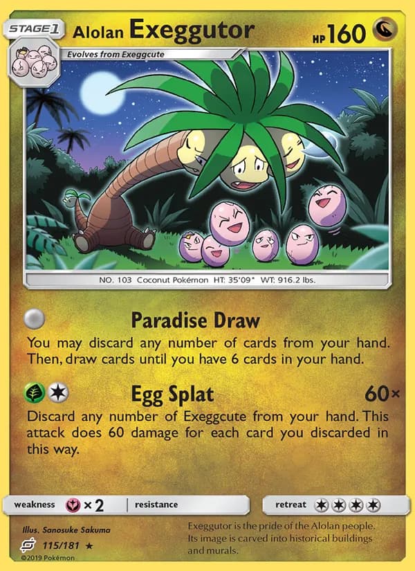 Alolan Exeggutor 115/181, Team Up