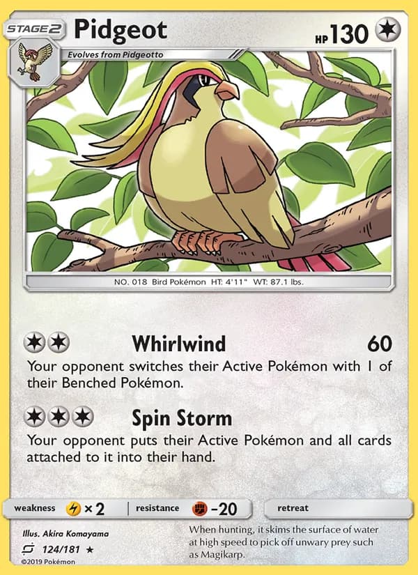 Pidgeot 124/181, Team Up