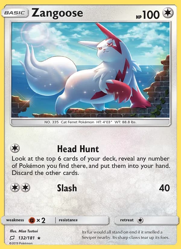 Zangoose 132/181, Team Up
