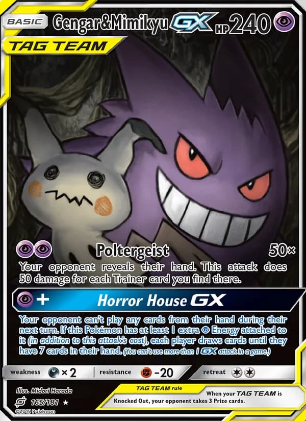 Gengar & Mimikyu GX 165/181, Team Up