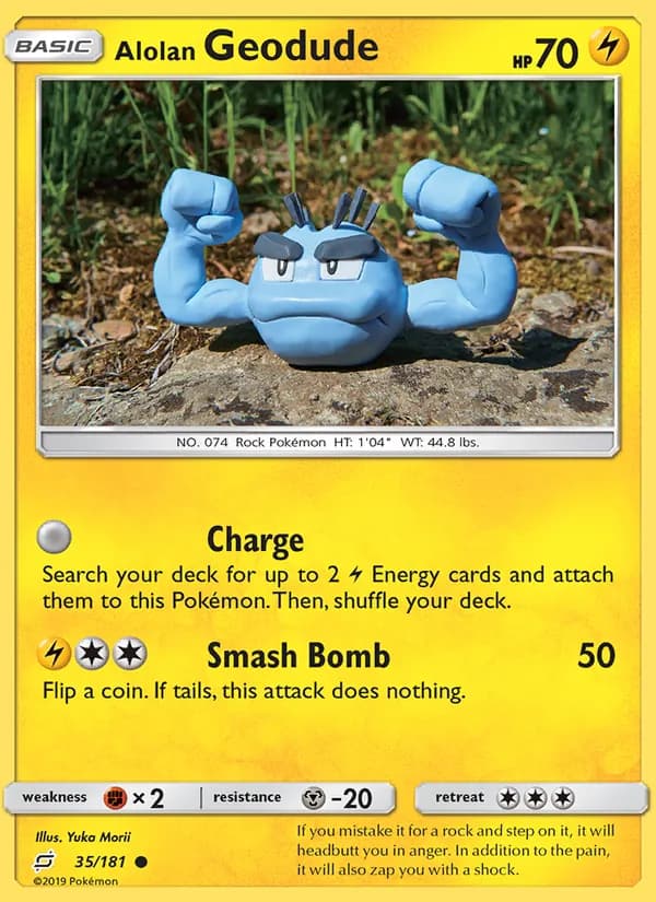 Alolan Geodude 35/181, Team Up