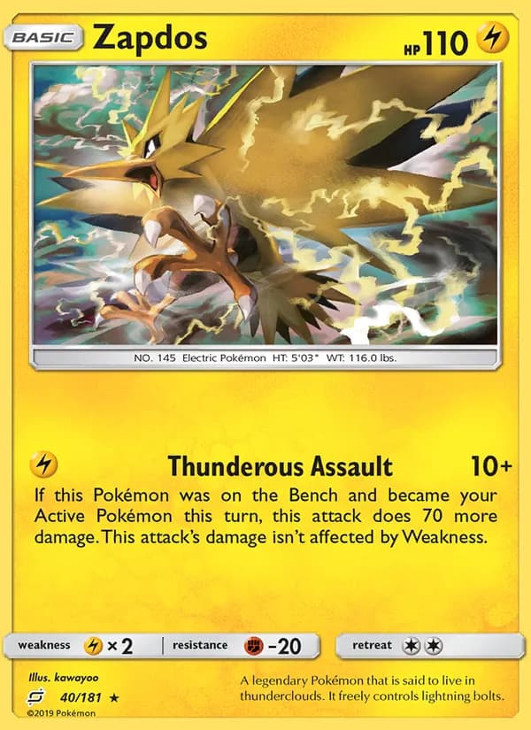Zapdos 40/181, Team Up