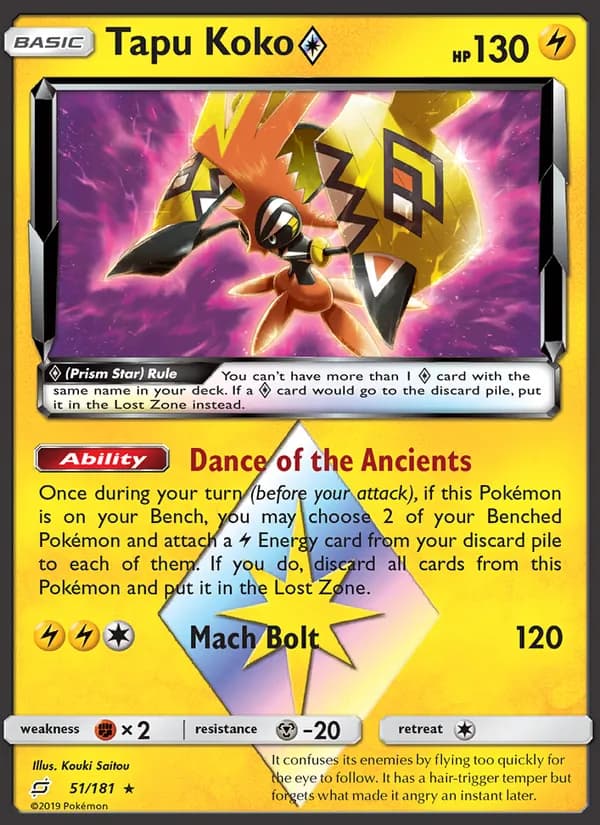 Tapu Koko ◇ 51/181, Team Up