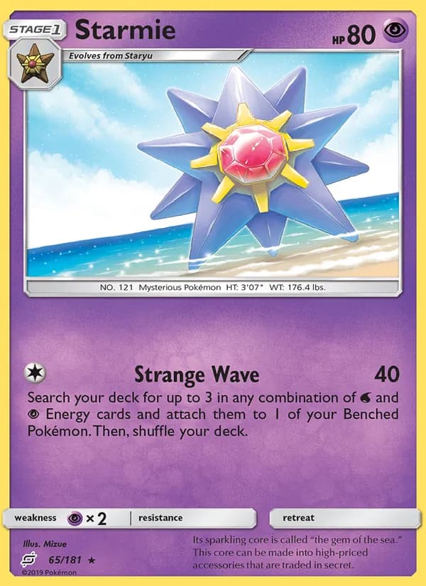 Starmie 65/181, Team Up