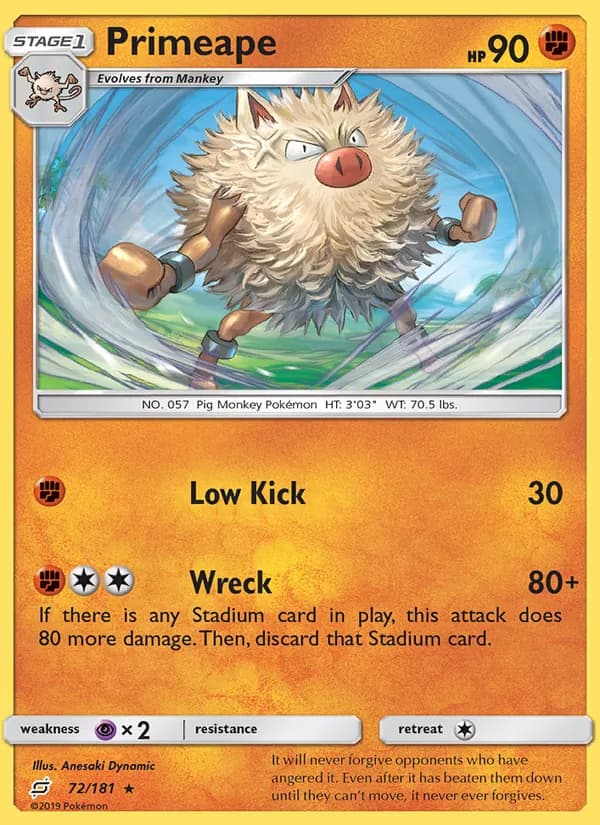 Primeape 72/181, Team Up