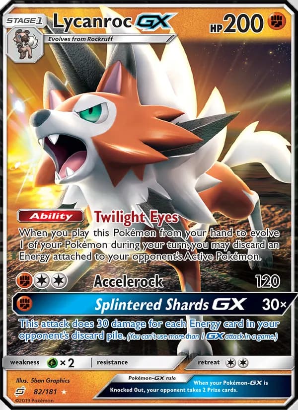 Lycanroc GX 82/181, Team Up