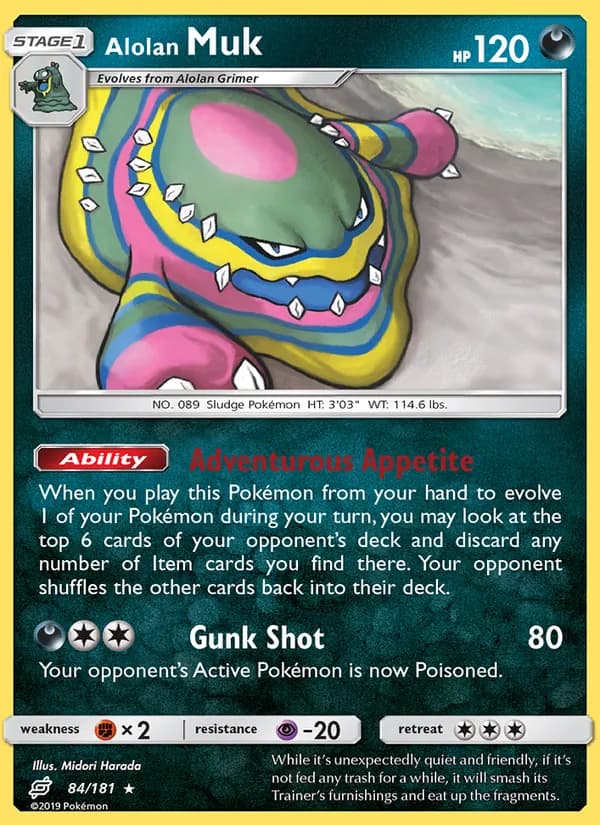 Alolan Muk 84/181, Team Up