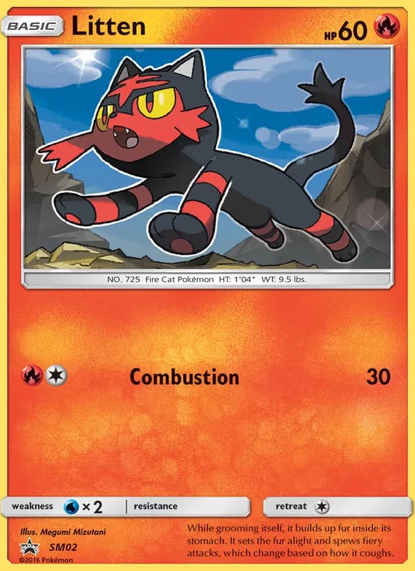 Litten SM02/248, SM Black Star Promos