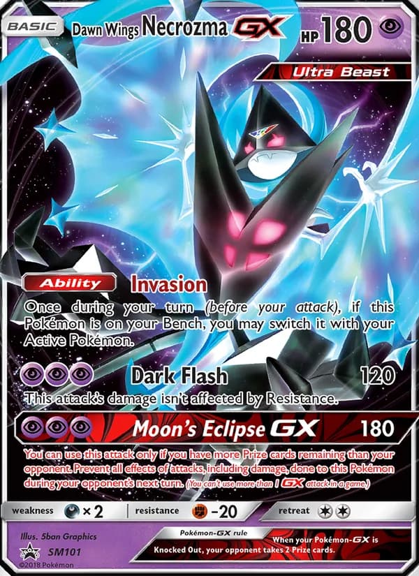 Dawn Wings Necrozma GX SM101/248, SM Black Star Promos