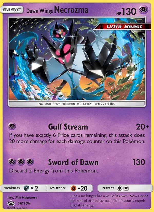 Dawn Wings Necrozma SM106/248, SM Black Star Promos