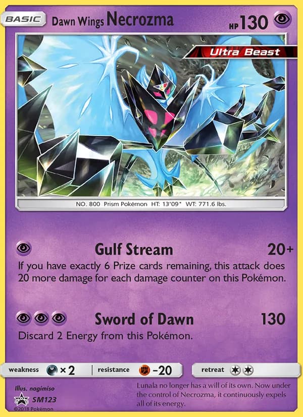 Dawn Wings Necrozma SM123/248, SM Black Star Promos