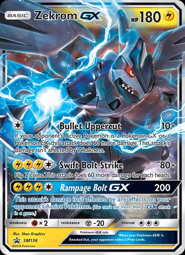 Zekrom GX SM138/248, SM Black Star Promos