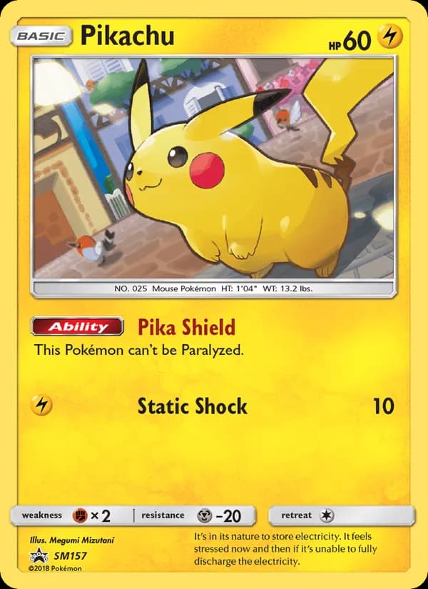 Pikachu SM157/248, SM Black Star Promos