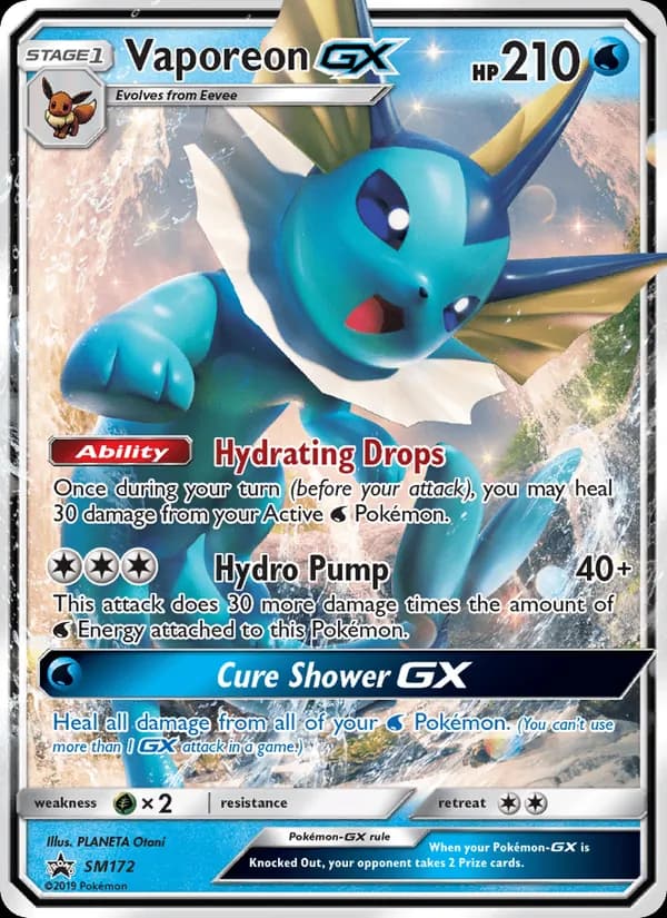 Vaporeon GX SM172/248, SM Black Star Promos