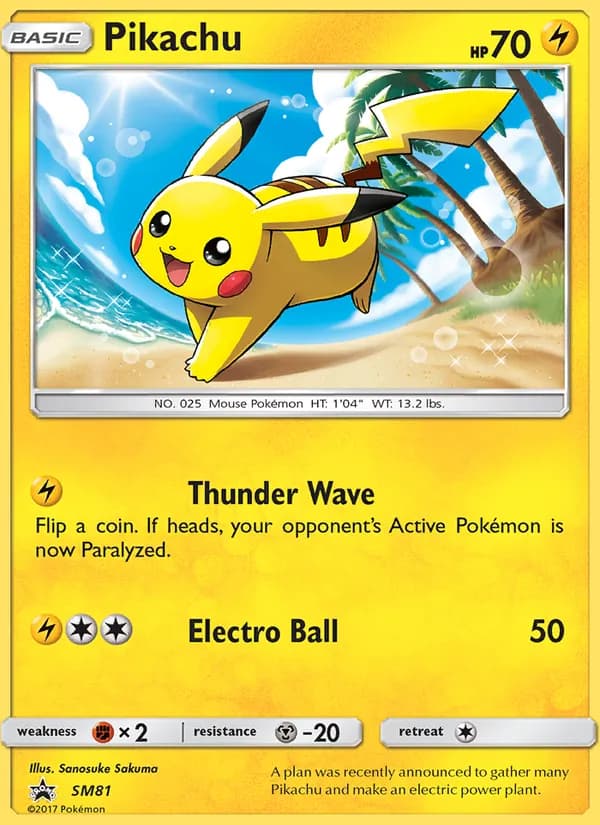 Pikachu SM81/248, SM Black Star Promos