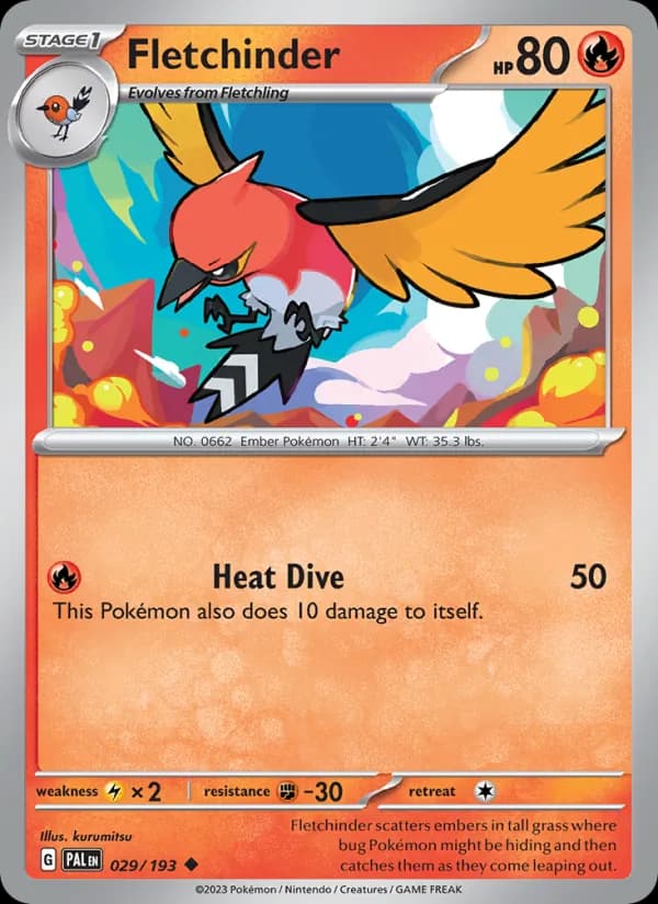 Fletchinder 029/193, Paldea Evolved