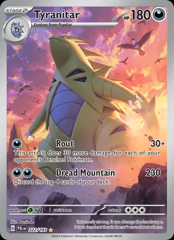 Tyranitar 222/193, Paldea Evolved