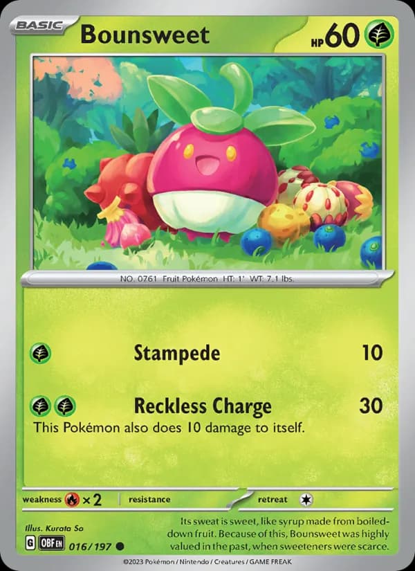 Bounsweet 016/197, Obsidian Flames