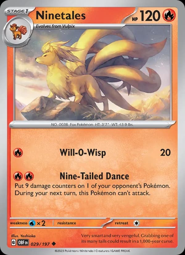 Ninetales 029/197, Obsidian Flames