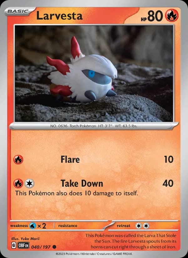Larvesta 040/197, Obsidian Flames