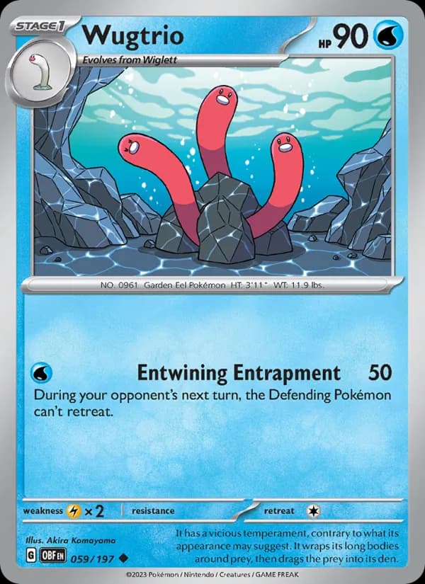 Wugtrio 059/197, Obsidian Flames