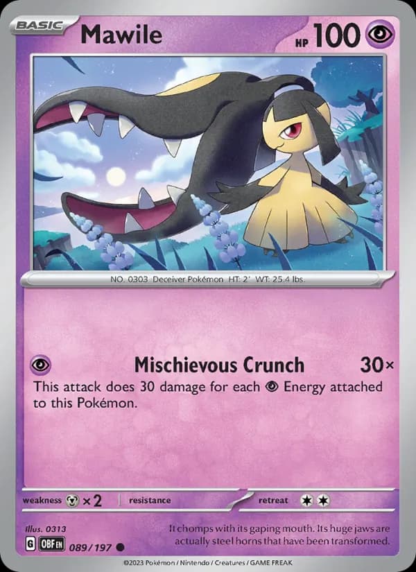 Mawile 089/197, Obsidian Flames
