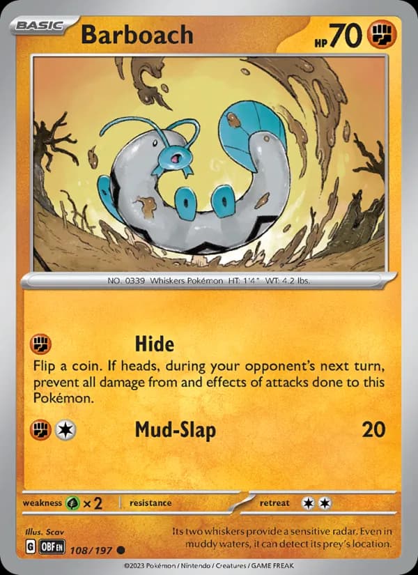 Barboach 108/197, Obsidian Flames
