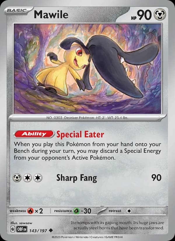 Mawile 143/197, Obsidian Flames