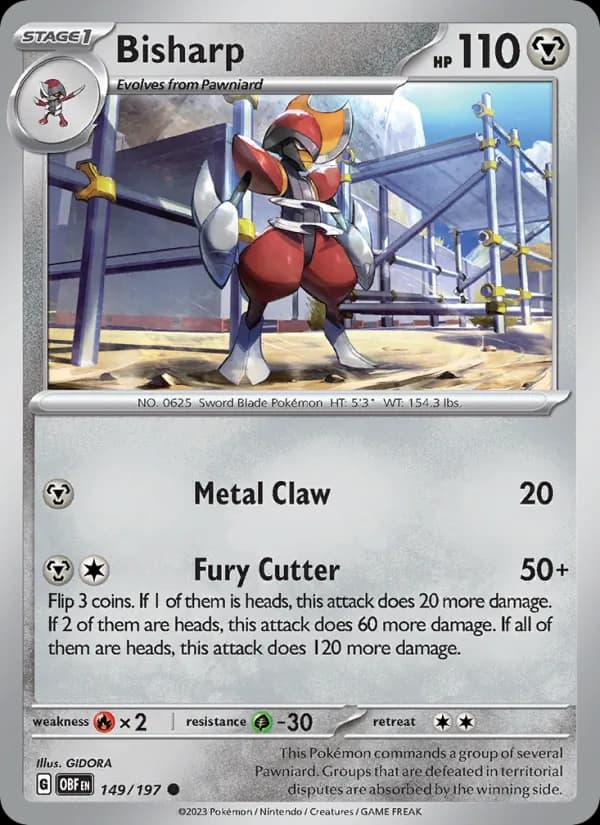 Bisharp 149/197, Obsidian Flames