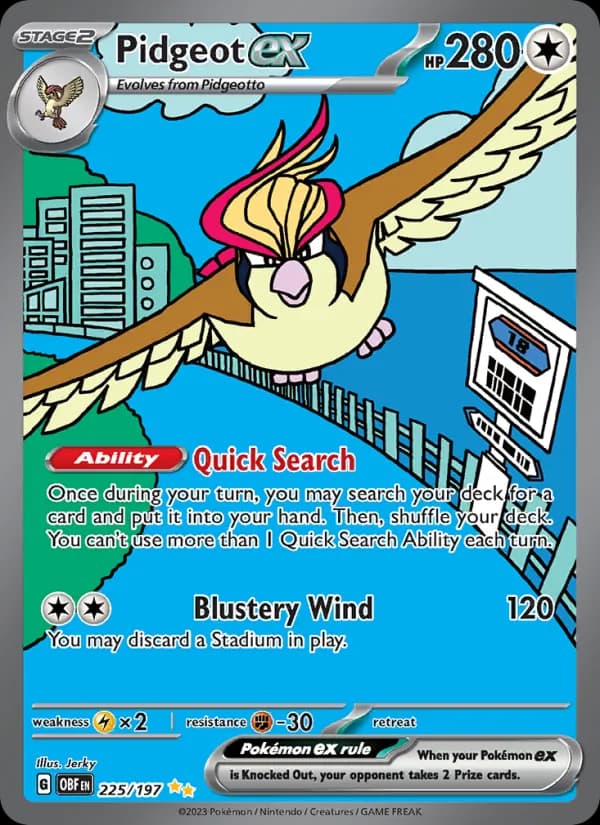Pidgeot ex 225/197, Obsidian Flames